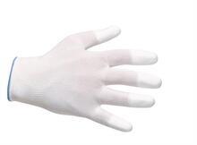 Pracovní rukavice máčené na prstech v polyuretanu, velikost M - 1/2