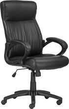 Manažerská židle "BALTIMORE", černá, PU, černá základna