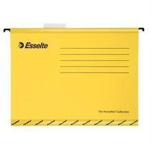 Zesílené závěsné desky "Classic", žlutá, A4, recyklovaný karton, ESSELTE - 1/3