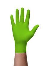 Ochranné rukavice, zelená, jednorázové, nitrilové, vel. XL, 50 ks, nepudrované