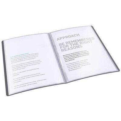 Katalogová kniha "Vivida", měkká, černá, A4, 40 kapes, ESSELTE - 1