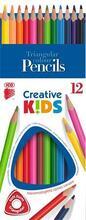 Barevné pastelky "Creative Kids", 12 ks, trojúhelníkový tvar, ICO 7140148002