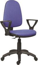 Kancelářská židle "Megane", modro-černá, textilní, černá základna