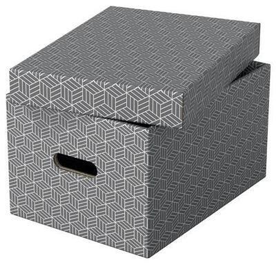 Archivační krabice "Home", šedá, vel. M, 3 ks, ESSELTE - 1