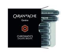 Inkoustové bombičky "Chromatics", hnědá Organic Brown, CARAN D'ACHE 8021.049