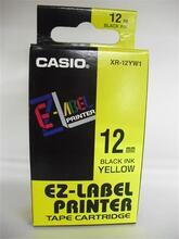Páska, 12 mm x 8 m, CASIO, žlutá-černá