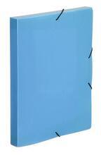 Desky s gumičkou "Coolbox", transparentní modrá, PP, 30 mm, A4, VIQUEL 021372-09