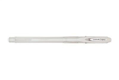 Gelové pero "UM-120", bílá, 0,3mm, s uzávěrem, UNI