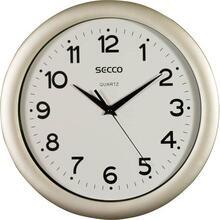 Nástěnné hodiny "Sweep Second", rám - imitace dřeva, 28,5 cm, SECCO