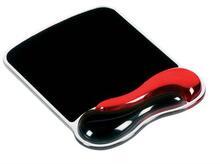 Podložka pod myš s gelovou opěrkou zápěstí, KENSINGTON "DuoGel", červená/černá