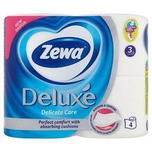 Toaletní papír "Deluxe",  bílá, 3vrstvý, 4 role, ZEWA 3228