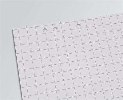 Flipchartový papír, čtverečkovaný, 68x98 cm, 5x20 listů, SIGEL - 1
