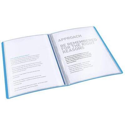 Katalogová kniha "Vivida", měkká, modrá, A4, 20 kapes, ESSELTE - 1