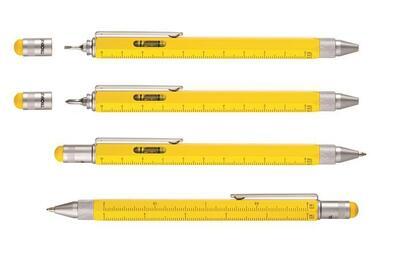 Kuličkové pero, žlutá, multitasking, se stylusem, TROIKA - 1