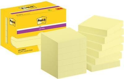 Samolepicí bloček, žlutá, 48 x 48 mm, 12x 90 listů, 3M POSTIT 7100290190