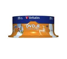 DVD-R 4,7GB, 16x, Printable, Verbatim, 25-cake - 1/3