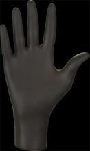 Ochranné rukavice, černá, jednorázové, nitrilové, vel. S, 100 ks, nepudrované