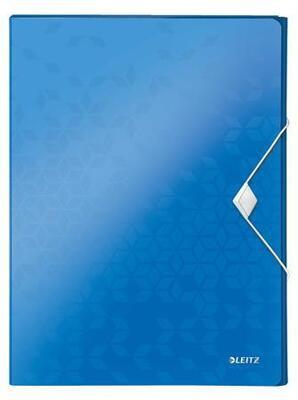 Box na spisy s gumičkou "Wow Jumbo", modrá, 30 mm, PP, A4, LEITZ - 1