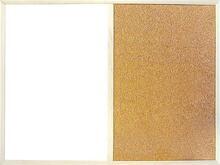 Kombinovaná tabule, kombinace korkové a bílé tabule, 60x80cm, dřevěný rám, VICTORIA - 1/2
