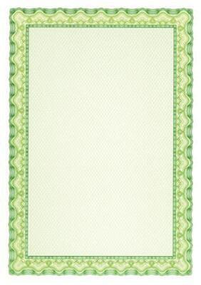 Papír s motivem Diplom, zelená, A4, 115g, APLI