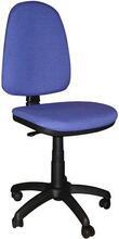 Kancelářská židle "Megane", modrá, čalouněná, černý kříž