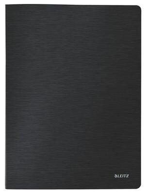 Katalogová kniha "Style", saténově černá, 20 kapes, A4, LEITZ - 1