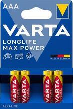 Baterie, AAA (mikrotužková), 4 ks v balení, VARTA "MaxTech"