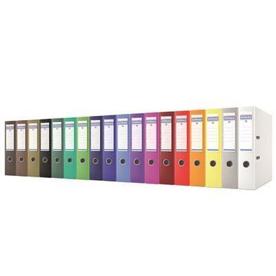 Pákový pořadač "Rainbow", hnědá, 75 mm, A4, PP/karton, DONAU - 1