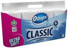 Toaletní papír "Ooops! Classic", 3-vrstvý, 8 rolí, sensitive