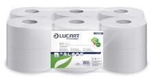Toaletní papír "Eco", bílý, 120 m, průměr 19 cm, 2 vrstvý, LUCART 