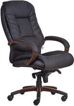 Manažerská židle "Buffalo PU", černá, PU čalounění, černý kříž