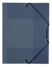 Desky s gumičkou "PropyGlass", transparentní, kouřová, PP, 15 mm, A4, VIQUEL 113378-08