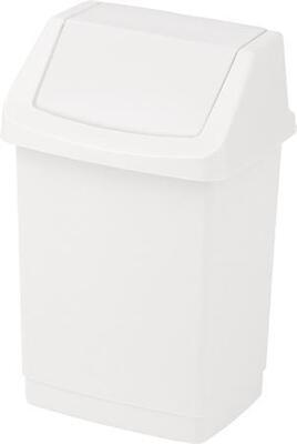Odpadkový koš "Click-it", bílá, s výklopným víkem, 50 l, CURVER 154792