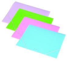 Desky s gumičkou, 15mm, PP, A4,  pastelová fialová, PANTA PLAST