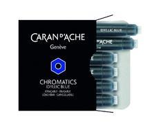 Inkoustové bombičky "Chromatics", modrá Idyllic Blue, CARAN D'ACHE 8021.140