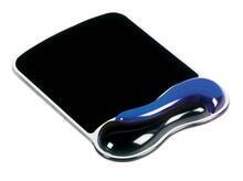 Podložka pod myš s gelovou opěrkou zápěstí, KENSINGTON "DuoGel", černá/modrá
