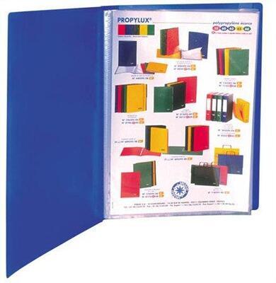 Katalogová kniha "Standard", modrá, 20 kapes, A4, VIQUEL - 1