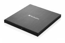 Blu-ray vypalovačka "Slimeline", (externí), 4K Ultra HD, USB 3.1 GEN 1, USB-C, VERBATIM - 1/4
