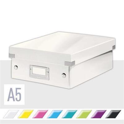 Organizační krabice "Click&Store", bílá, velikost S, PP karton, lesklá,LEITZ - 1