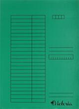 Desky s rychlovazačem, zelené, karton, A4, VICTORIA