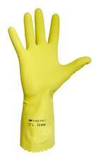 Pracovní rukavice, latex, velikost 7, žluté