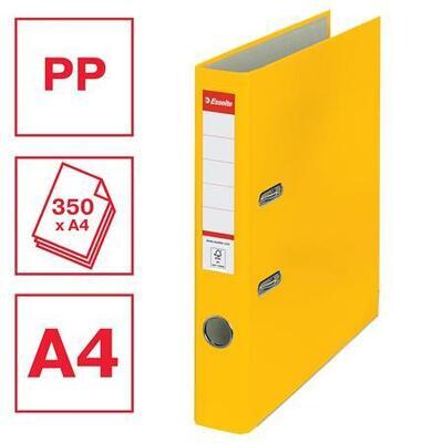 Pákový pořadač "Economy", ochranné spodní kování, žlutá, 50 mm, A4, PP/karton, ESSELTE - 1