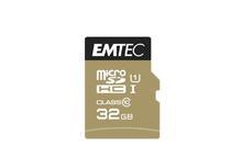 Paměťová karta "Elite Gold", microSDHC, 32GB, UHS-I/U1, 85/20 MB/s, adaptér, EMTEC ECMSDM32GHC10GP