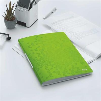 Katalogová kniha "Wow", zelená, 20 kapes, A4, PP, LEITZ - 1