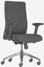 Kancelářská židle "BOSTON 24", šedá, textilní, chromový podstavec, s loketní opěrkou 