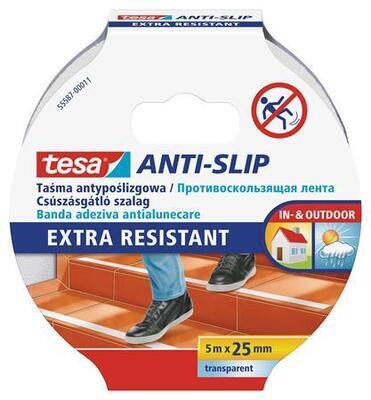 Protiskluzová páska "Anti-slip 55587", průhledná, 25 mm x 5 m, TESA