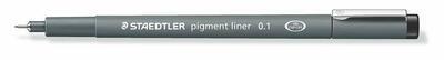 Liner "Pigment Liner", černá, 0,1 mm, STAEDTLER - 1