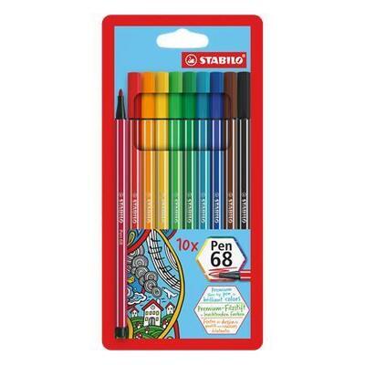 Fixy "Pen 68", 10 barev, 1mm, STABILO - 1