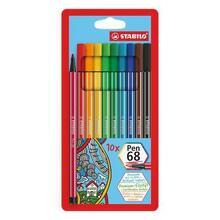 Fixy "Pen 68", 10 barev, 1mm, STABILO - 1/2