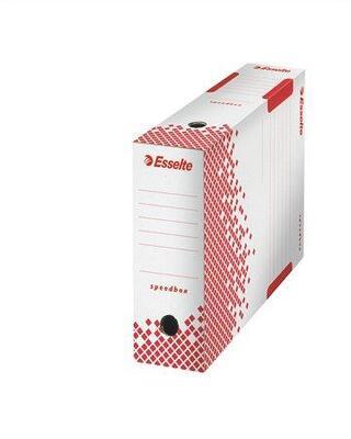 Rychle-složitelná archivační krabice "Speedbox", bílá, 100 mm, ESSELTE - 1